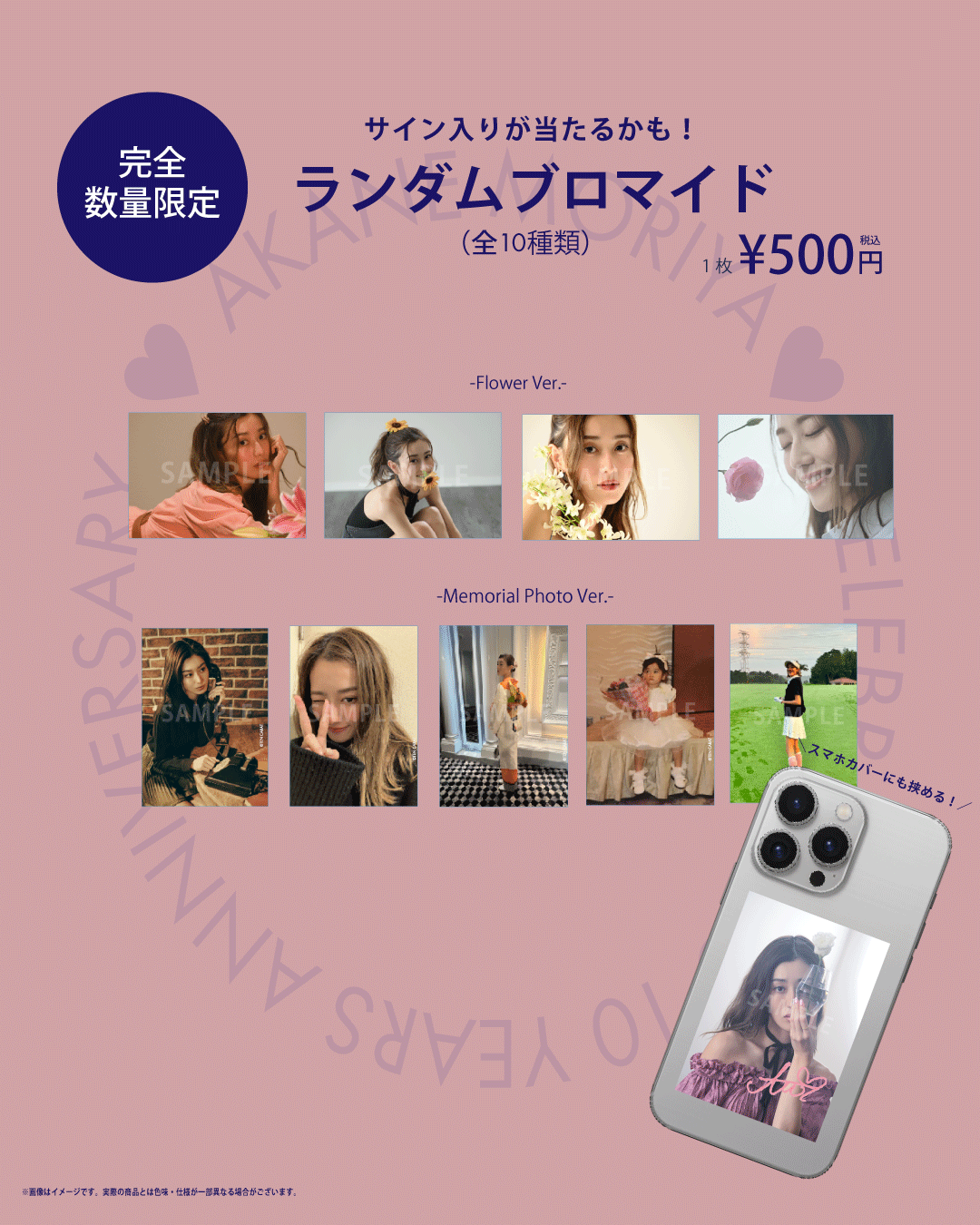 デビュー10周年記念ランダムブロマイド10種